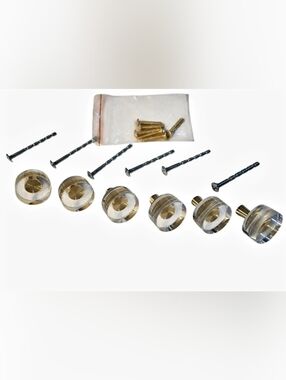 6pcs Acylic Round Cabinet Drawer KNOBS